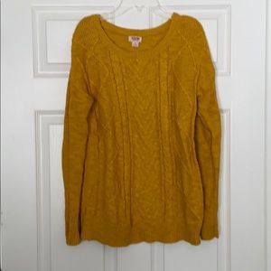 Mossimo Supply Crewneck Sweater Mustard Sz S